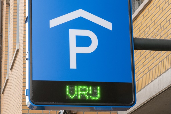 The sign of the Ursulinen car park in Weert